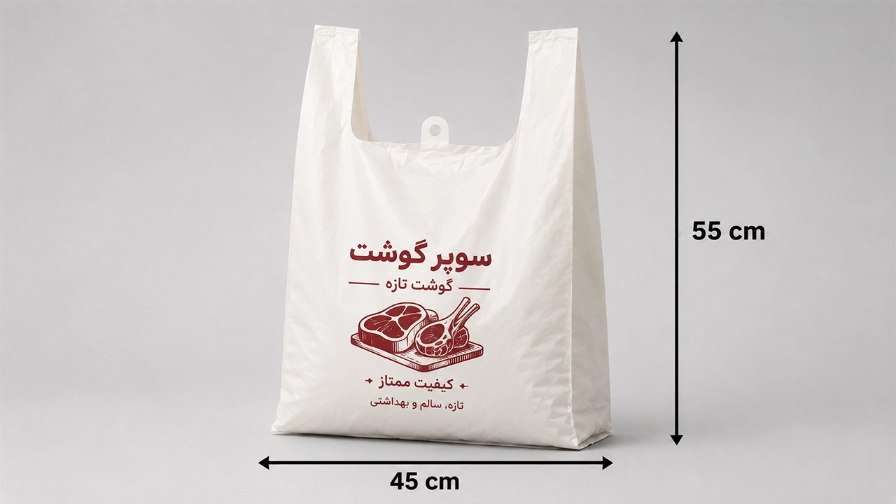 نایلون دسته رکابی در سایز45*55 از سایت چاپاتو